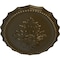 Ekena Millwork Oxford Ceiling Medallion, Hand-Painted Brass, 16 7/8"W x 11 3/4"H x 1 1/2"P CM16OXBRS - alternate 2